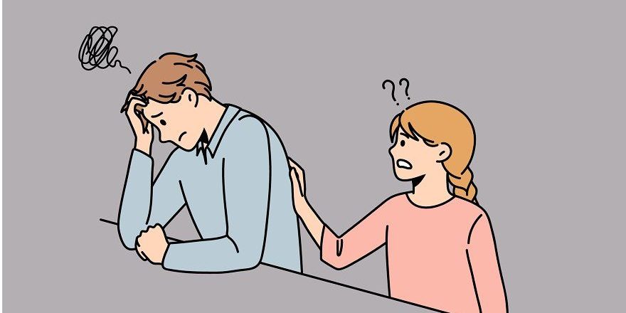 Empathy and helping hand concept